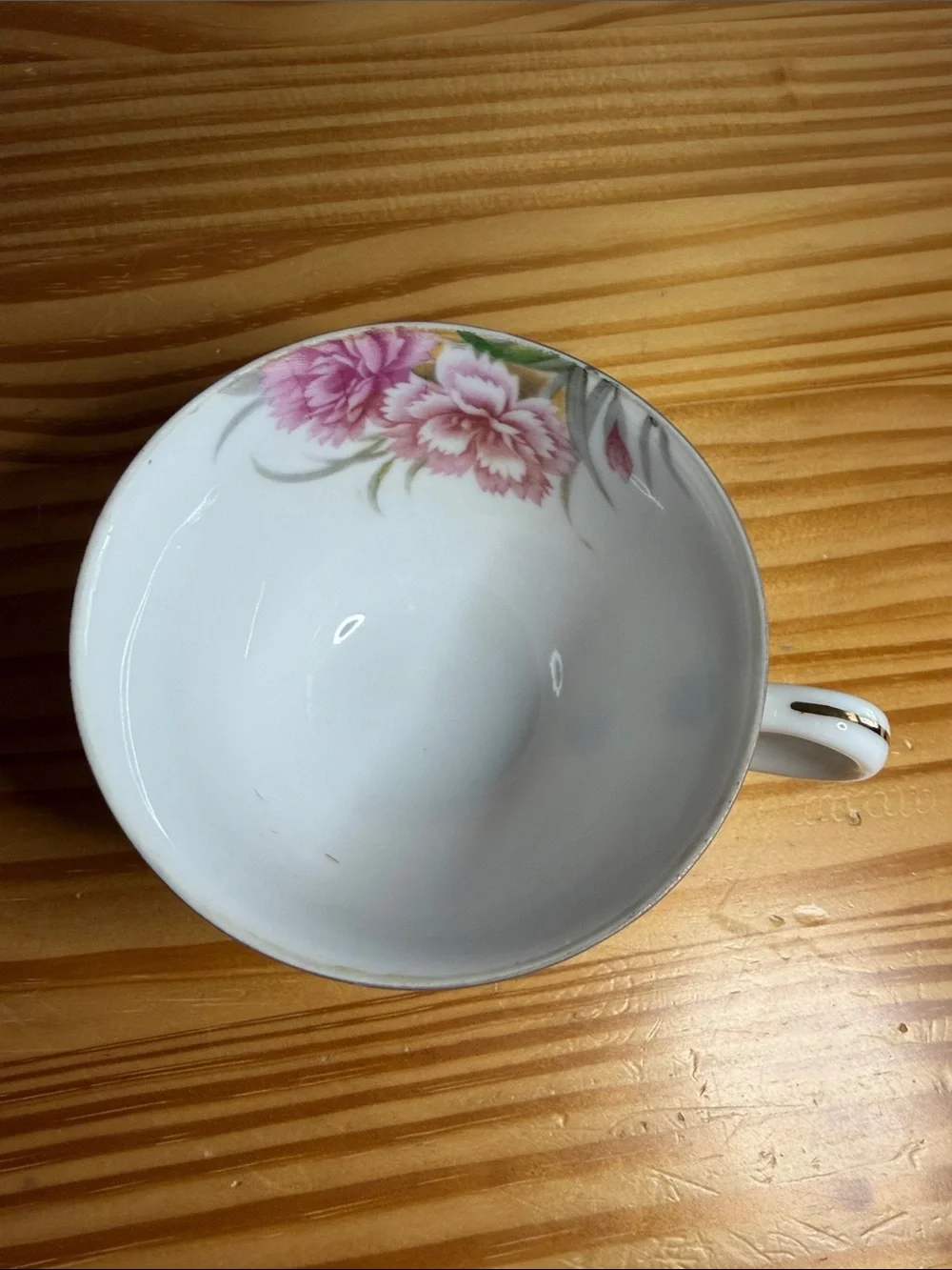 Antique Noritake Japan Pink Carnation Teacup & Saucer Set 1921-1924